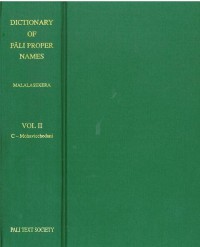 Dictionary of Pali Proper Names Vol.2