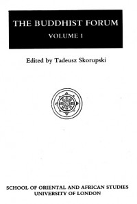 The Buddhist Forum Volume.I