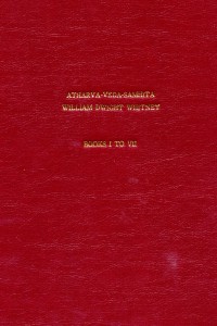 William Dwight Whitney Atharva Veda Samhita Vol.7