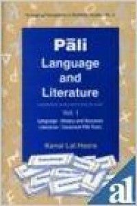 Pāli Language and Literature : a systematic survey and historical study, Vol.2