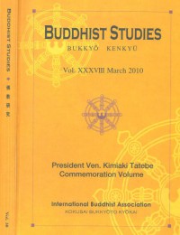 佛教研究 Buddhist Studies (Bukkyo Kenkyu) Vol.38