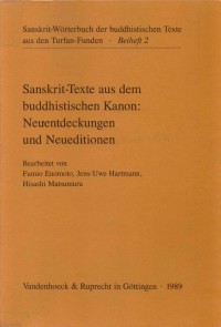 Sanskrit-Texte aus dem buddhistischen Kanon : Neuentdeckungen und Neueditionen Vol.1