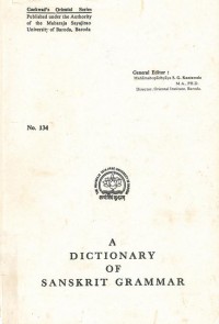A Dictionary of Sanskrit Grammar