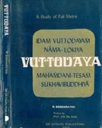 Saṁgharakkhita's Vuttodaya : a study of Pāli metre