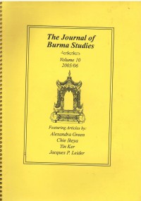 The Journal of Burma studies