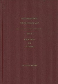 The Book of Pairs and Its Commentary Vol I