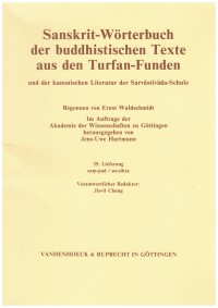 Sanskrit-Wörterbuch der buddhistischen Texte aus den Turfan-Funden und der kanonischen Literatur der Sarvastivada-Schule (25)