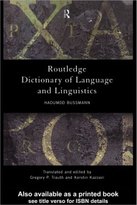 Routledge Dictionary of Language and Linguistics