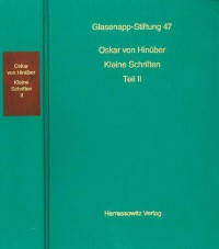 Kleine Schriften Vol 2 (Glasenapp-Stiftung 47)