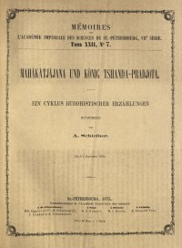 Mahâkâtjâjana und König Tshaṇḍa-Pradjota: Ein Cyklus buddhistischer Erzählungen