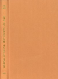 Journal Of The Pali Text Society: Vol.23: Vol.XXIII; [JPTS]