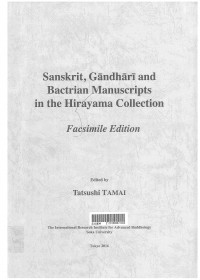 Sanskrit, Gāndhārī and Bactrian manuscripts in the Hirayama collection