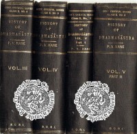 History of Dharmaśāstra V. 5, Part 2, (Śantis. Purāṇas and Dharmaśāstra. Tantras and Dharmaśāstra. Pūrvamīmāṁsa and Dharmaśāstra. Sāṅkhya, Yoga, Tarka and Dharmaśāstra. Cosmology, Karma and Punarjanma. fundamental and leading characteristcs of Hindu culture and civilization. future trends).