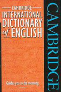 Cambridge international dictionary of English.