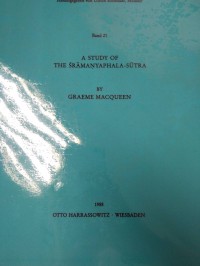 A study of the Śrāmaṇyaphala-sūtra