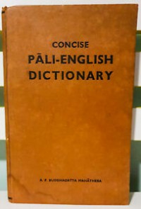 Concise Pali-English dictionary