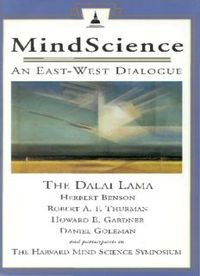 Mindscience : an East-West dialogue : the Dalai Lama