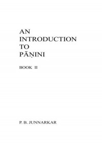 An introduction to Pāṇini 2