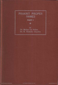 Prakrit proper names Part 1